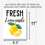 Printable Lemonade Stand Kit for Kids – Dramatic Play Bundle with Signs, Menu, Labels & Pretend Play Money