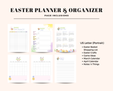 Easter Planner | Printable Organizer and Easter Egg Hunt Planner