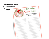 Secret Santa Bundle with Questionnaire to Download and Print, Secret Santa Sign Up Form, Office Secret Santa Party