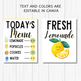 Printable Lemonade Stand Kit for Kids – Dramatic Play Bundle with Signs, Menu, Labels & Pretend Play Money