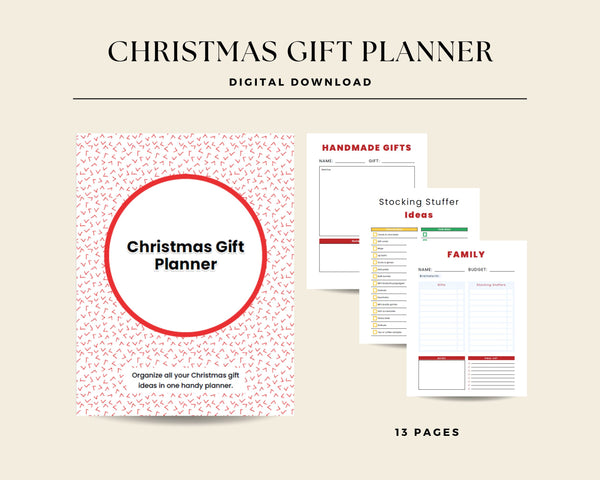 Ultimate Christmas Gift Planner – Organize Your Holiday Shopping with Ease!