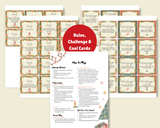 Christmas Saran Wrap Ball Game Printable – Rules, Challenge Cards & Coal Cards