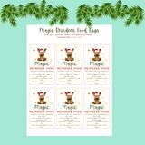 Magic Reindeer Food Tags and Gift Bag Toppers